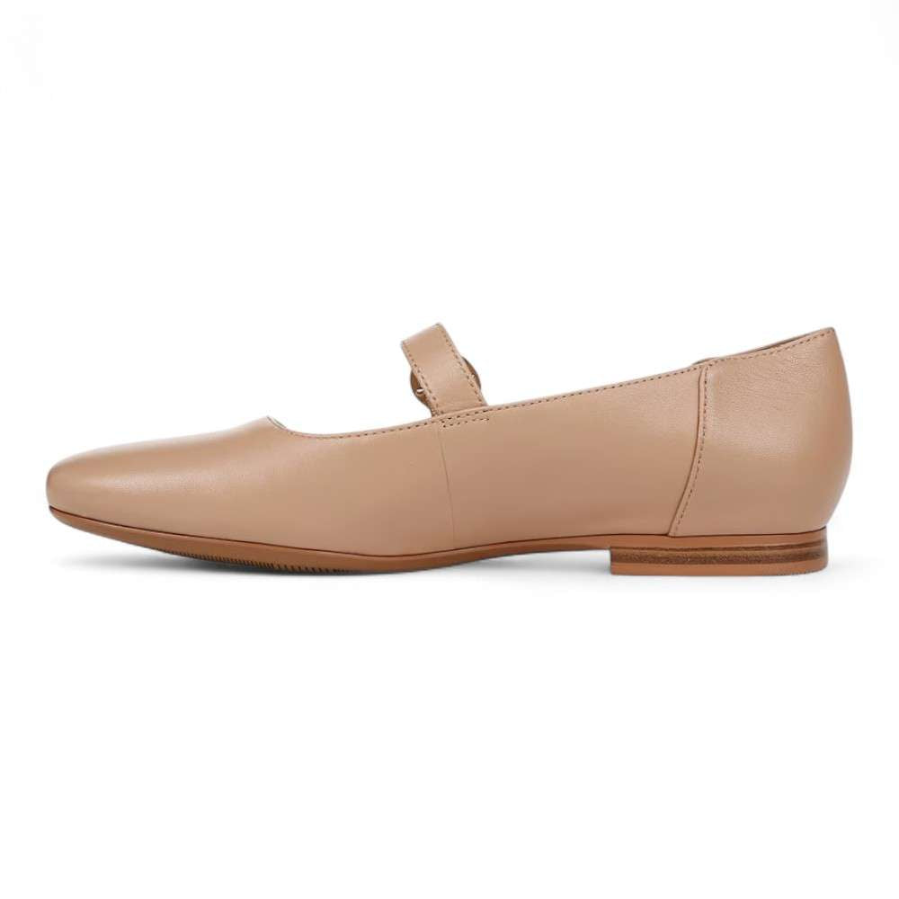 Kelly Mary Jane Flat - Caramel