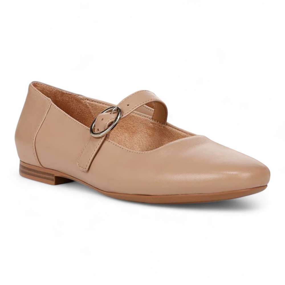 Kelly Mary-Jane Flat - Caramel