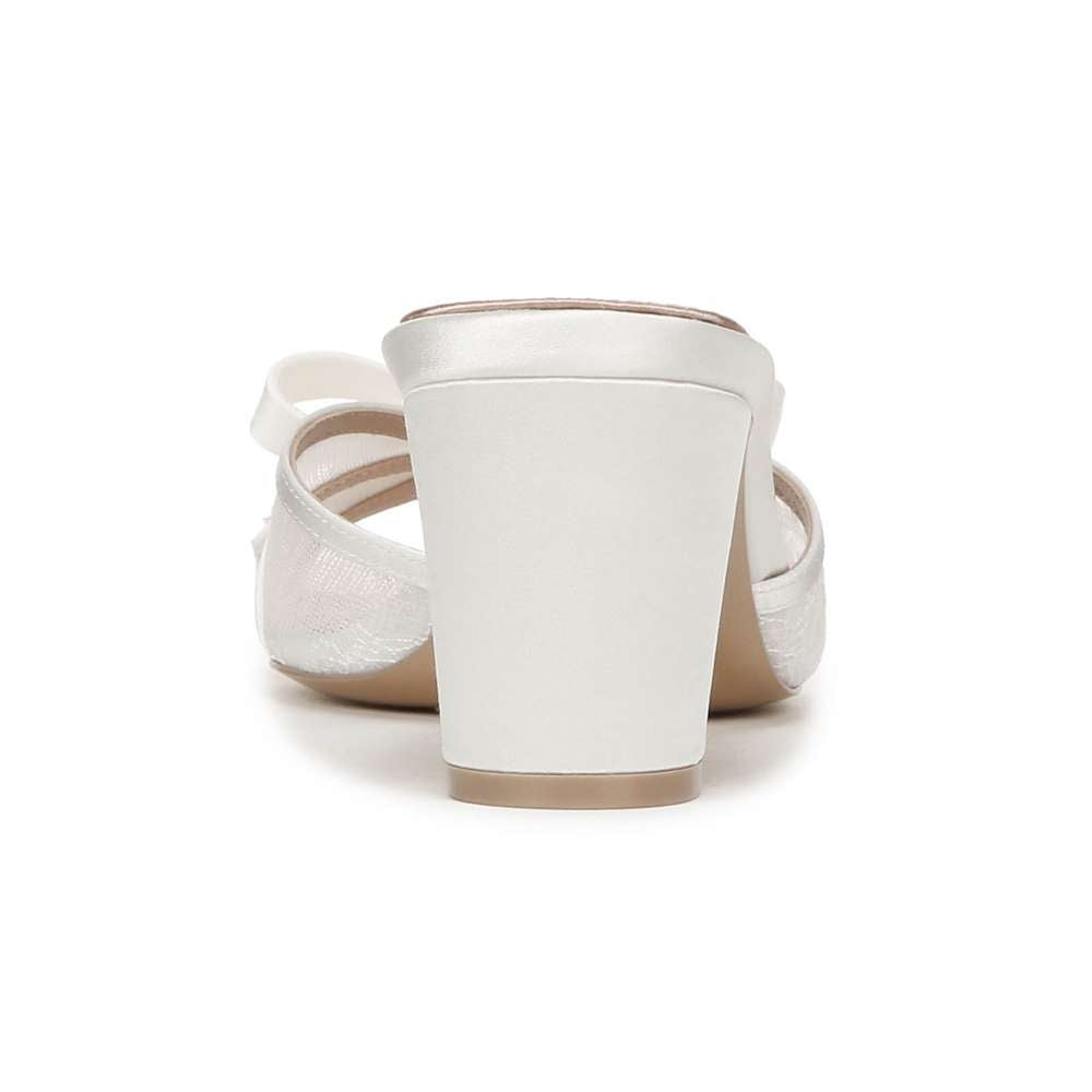 Alhubu Dress Sandal - Silk White Satin