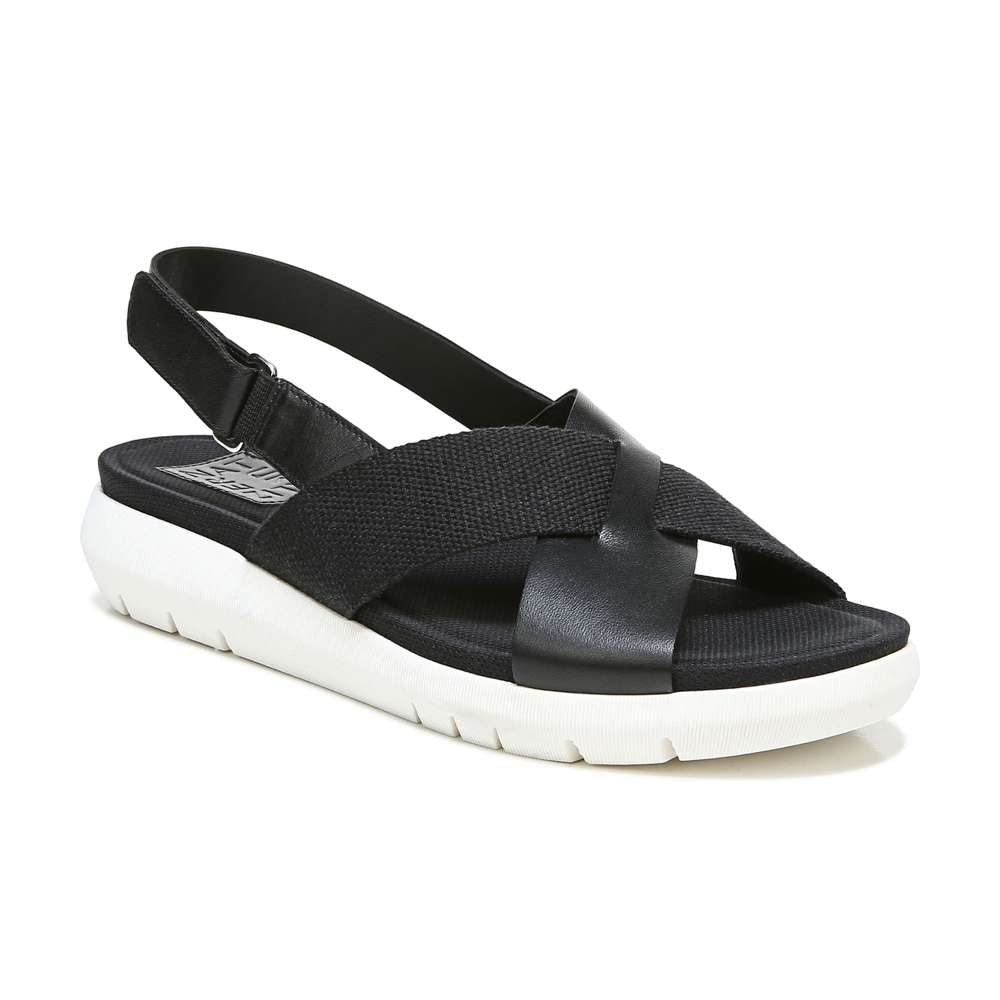 Lilac Back Strap Sandal - Black