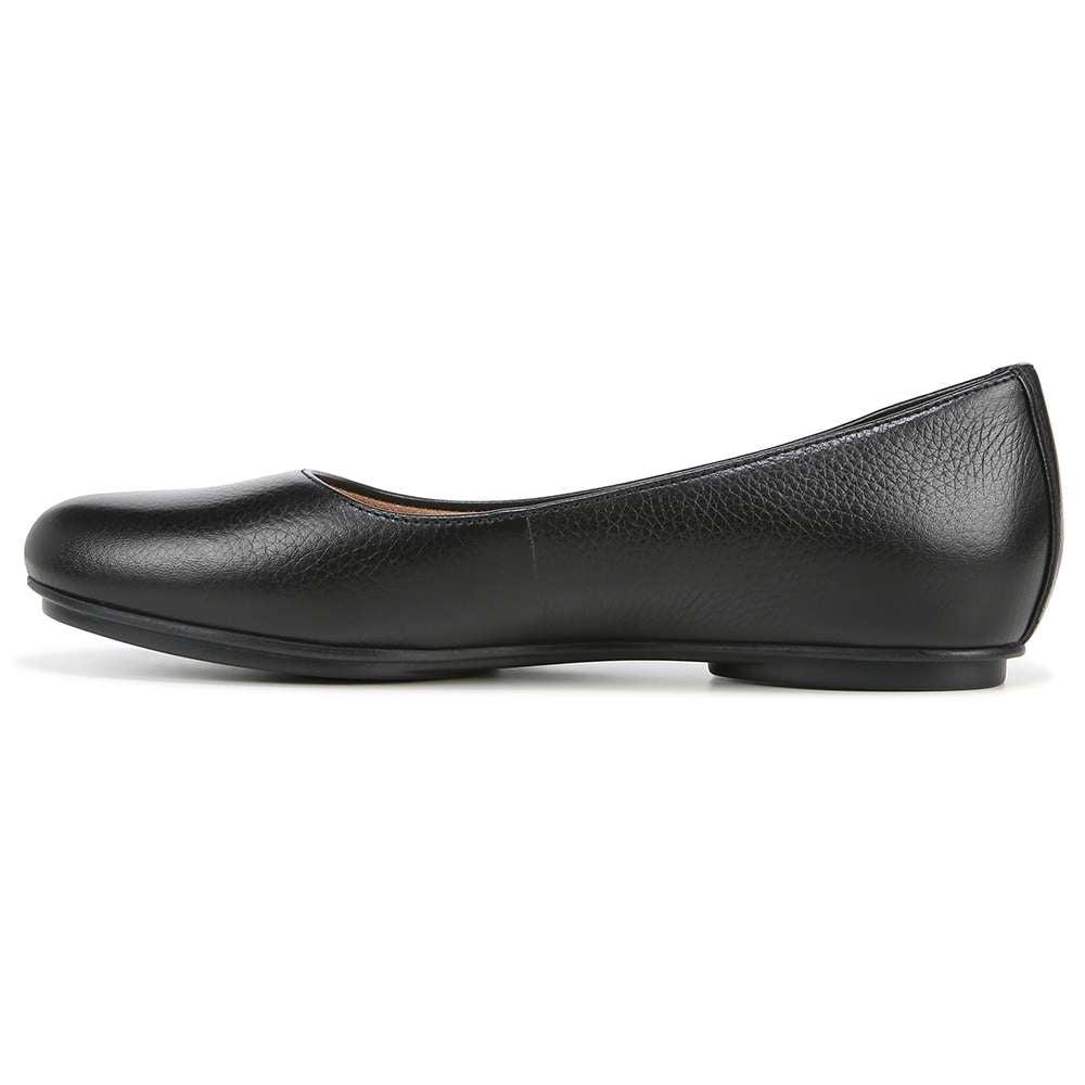Maxwell Flat - Black Tumbled Leather