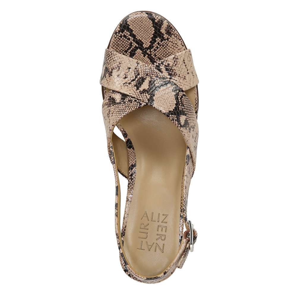 Azalea Block Heel - Cremebrulee