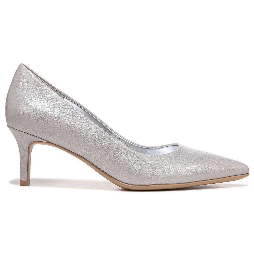 Everly Kitten Heel - Stone Metallic