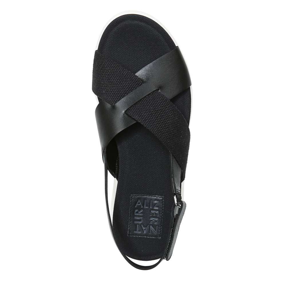 Lilac Back Strap Sandal - Black