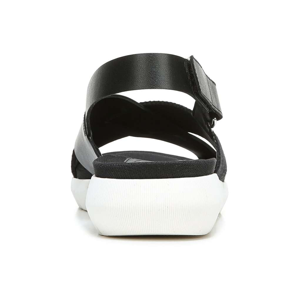 Lilac Back Strap Sandal - Black