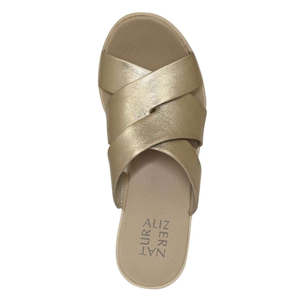 Rowena Wedge Sandal - Warm Silver