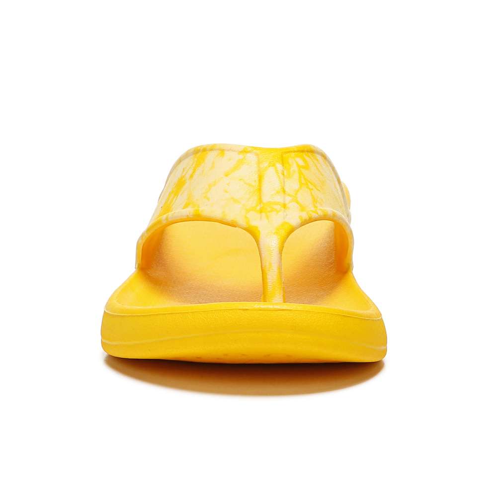 Villa Print Flip Flop Sandal - Yellow